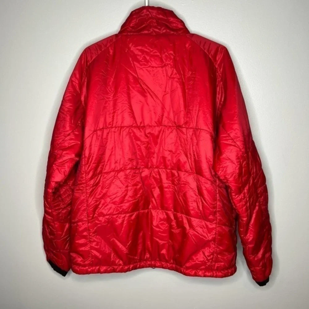 Marmot men's red full zip winter jacket coat interior exterior zippers sz large
